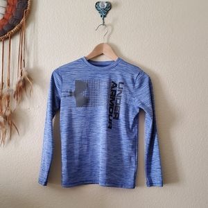 UNDER ARMOUR long sleeve headgear shirt sz M youth